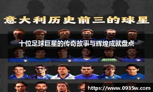十位足球巨星的传奇故事与辉煌成就盘点